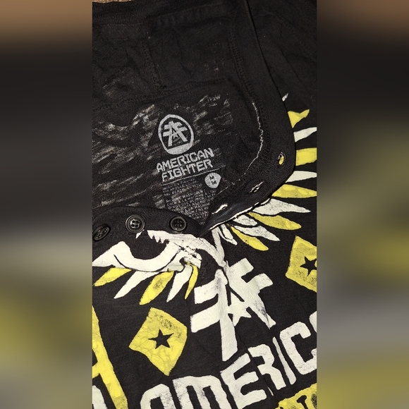 American fighter men's size medium Henley short sleeve t-shirt - Picture 5 of 6